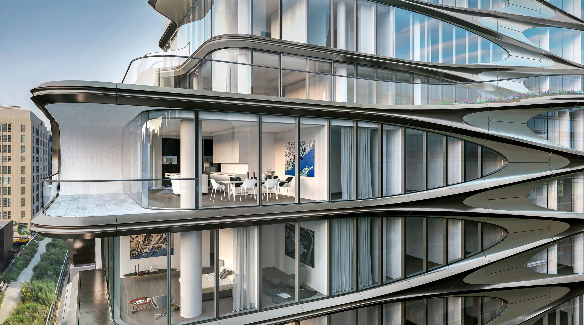 آپارتمان مسکونی مدرن 520 West 28th اثر زاها حدید