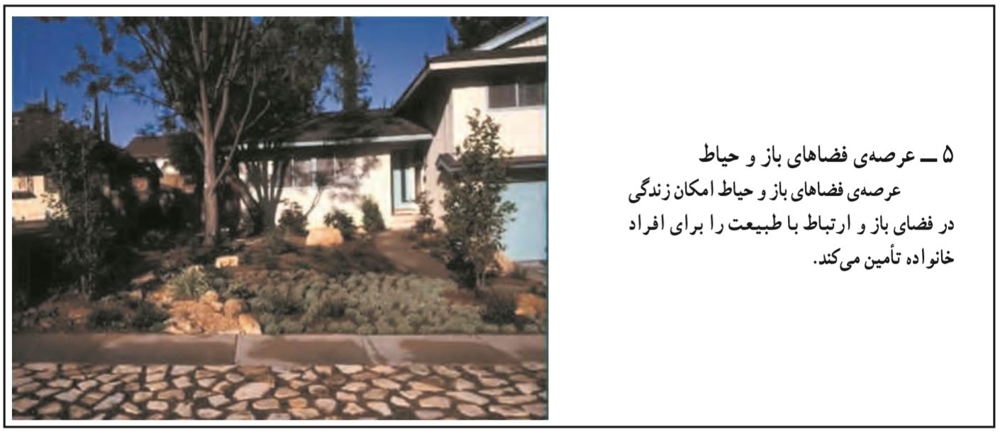 طراحی فضای باز خانه