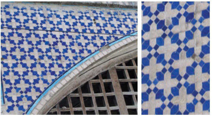 گره سرمه دان قناس (سرمه دان و چلیپا) - مسجد علی قلی آقا - اصفهان
